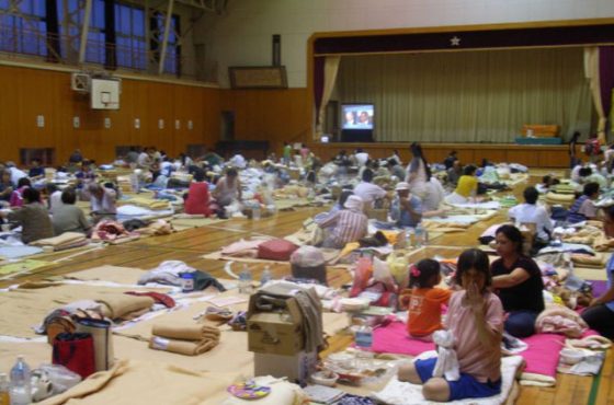 新潟県中越沖地震での避難所